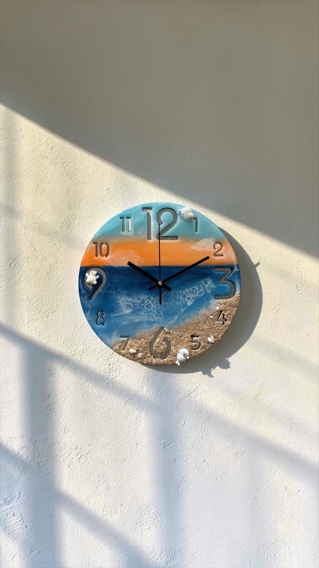 海浪时钟  直径 30cm   环氧树脂 Epoxy 可使用文化币 - 插画/绘画/写字 - 防水材质 
