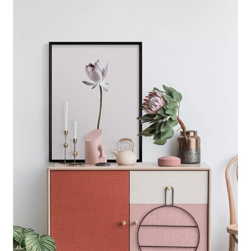 初开绽放－画/植栽/花/客厅挂画/办公桌装饰/新年礼物/复制画 - 海报/装饰画/版画 - 其他材质 粉红色