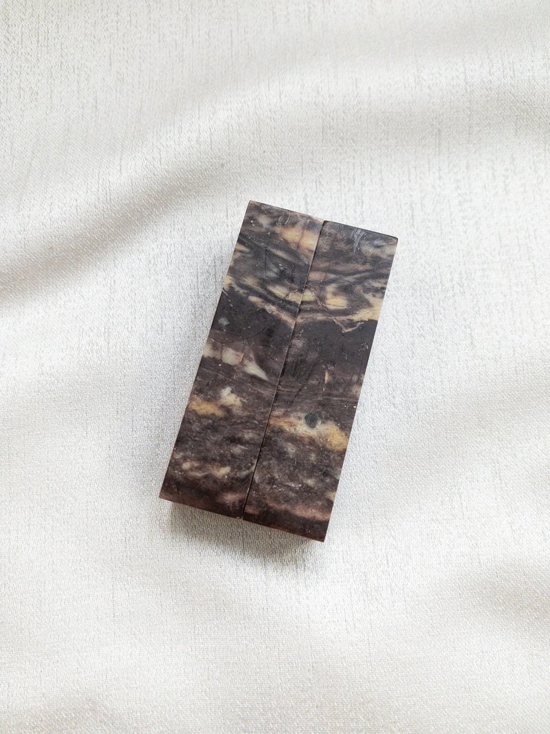 爱你一万年 / 宝泥斋定制结婚/情人对章 - 紫檀青3 - 印章/印台 - 石头 绿色