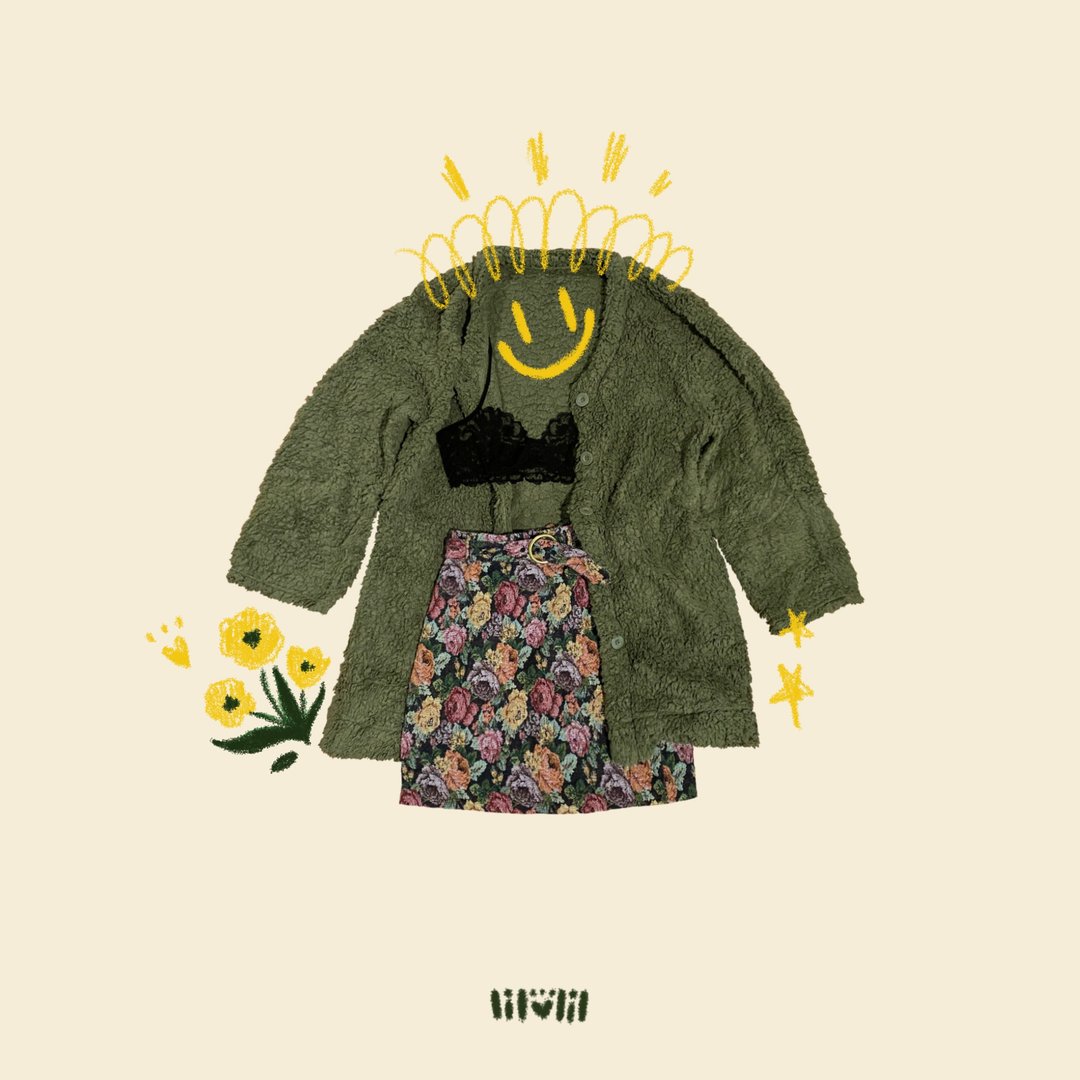 Léon Set : Léon coat and Rosé skirt - 女装上衣 - 棉．麻 