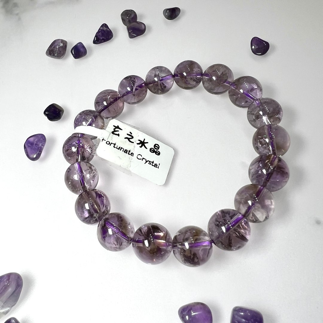 彩虹紫水晶手串 | 水晶 | 水晶手串 | 水晶手链 | 水晶手链 - 手链/手环 - 水晶 紫色