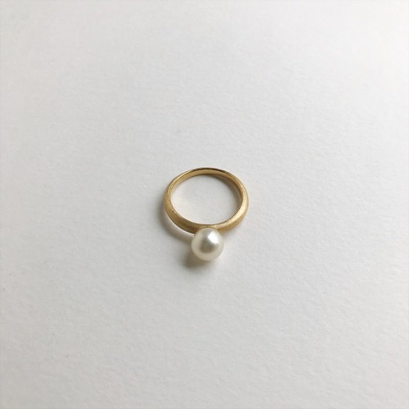アコヤひと粒リング  Gold色 - 戒指 - 其他金属 
