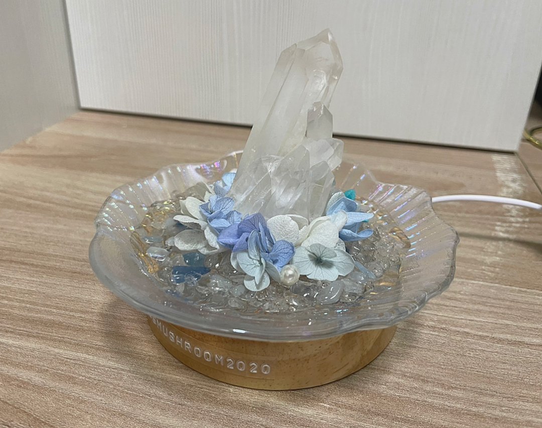 订制 | 夏日微风贝壳小明灯 | 水晶 | 居家灯饰 - 摆饰 - 水晶 蓝色