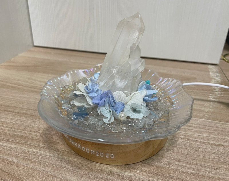 订制 | 夏日微风贝壳小明灯 | 水晶 | 居家灯饰 - 摆饰 - 水晶 蓝色