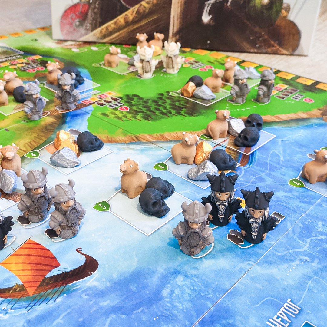 与北海攻略全套棋盘游戏兼容的豪华资源代币。 - 桌游/玩具 - 其他材质 