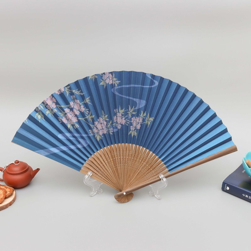 京都花朵京扇子-流水樱花 - 扇子 - 纸 