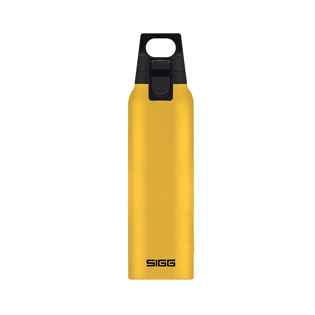 瑞士百年SIGG H&C弹盖不锈钢保温瓶 / 真空保温瓶 500ml - 芥末黄 - 保温瓶/保温杯 - 不锈钢 黄色
