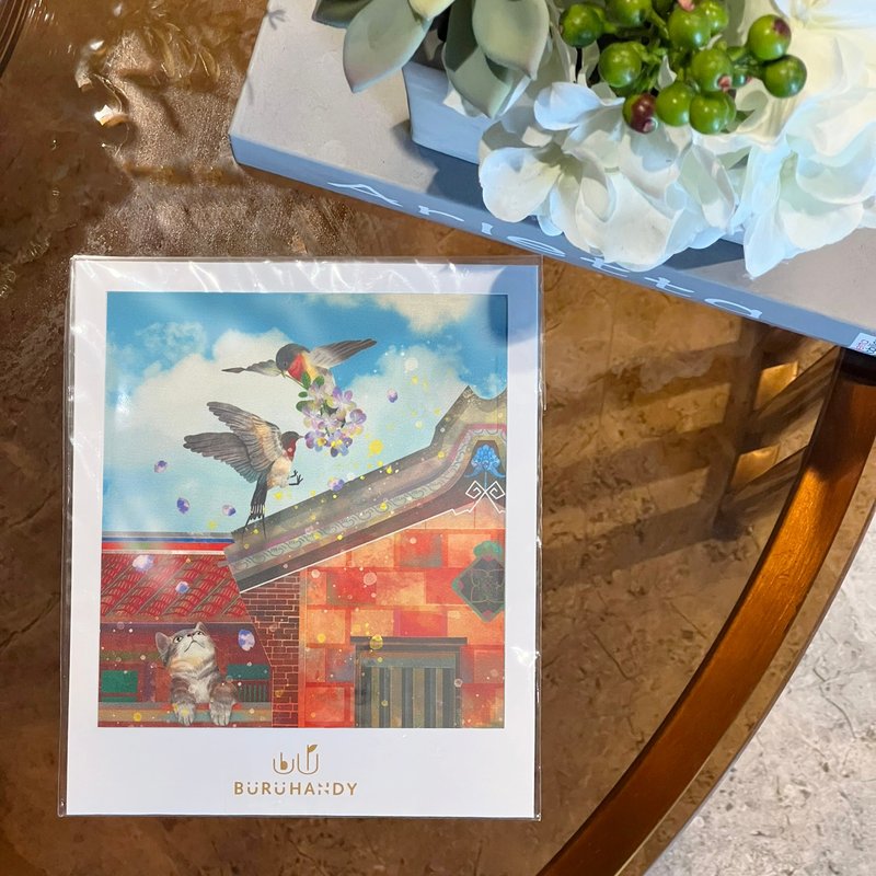 擦拭布/拭镜布/眼镜布/超细纤维/古宅双双燕 - 眼镜盒/眼镜布 - 聚酯纤维 