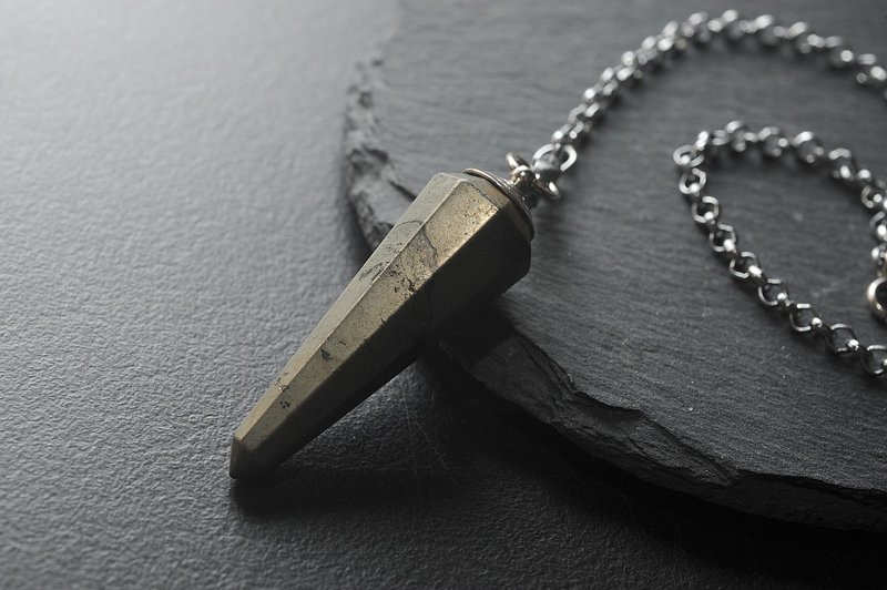 黄铜矿灵摆 灵修/水晶/矿石/开运/招财/防小人 - 项链 - 其他金属 