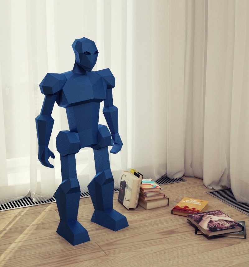 Papercraft Robot, 3D paper craft, DIY paper sculpture, DIGITAL TEMPLATE - 手工艺教程/工具书 - 其他材质 