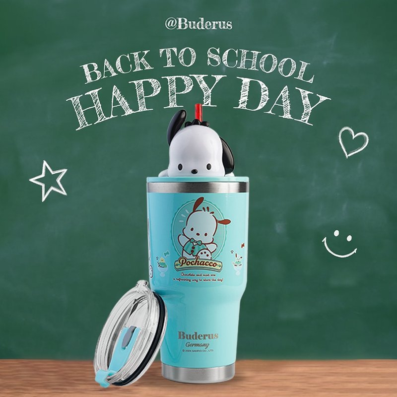 快乐开学季【Buderus】三丽鸥联名款陶瓷冰霸杯 900ml 帕恰狗 - 保温瓶/保温杯 - 不锈钢 多色