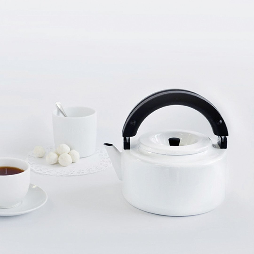 CB Japan 北欧系列珐琅泡茶两用壶-绅士白 - 厨房用具 - 珐琅 白色