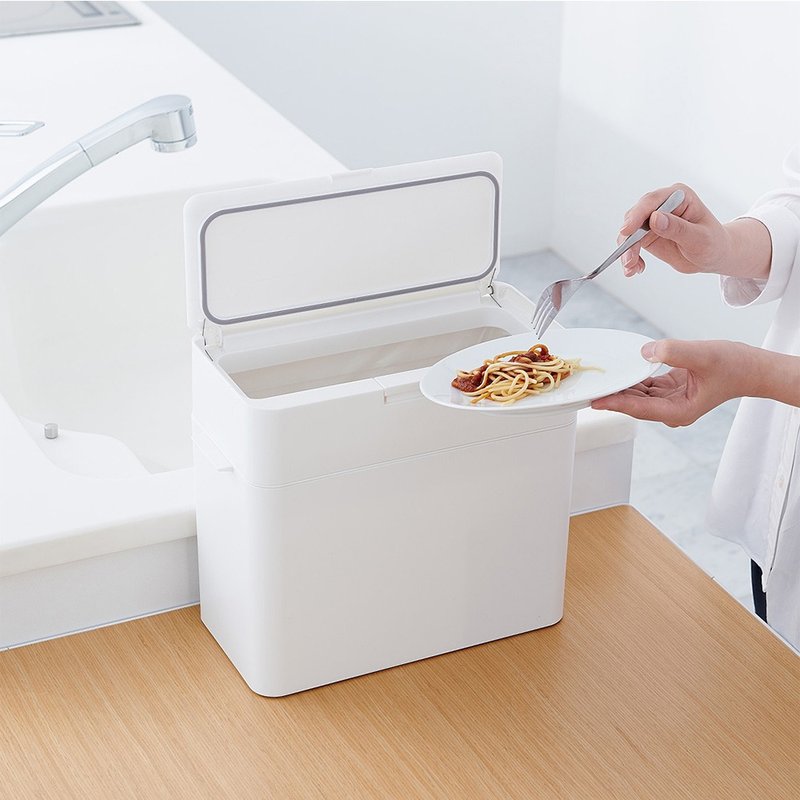 日本like-it 桌上型按压式密封防臭垃圾桶 9.5L - 垃圾桶 - 塑料 