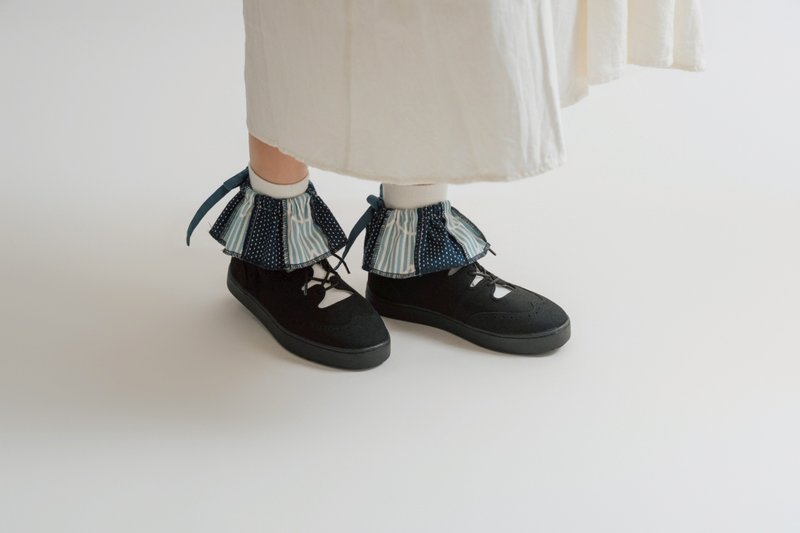 【小花针线房】云朵卷卷 袜口饰 花布 造型 袖口装饰 交换礼物 - 袜子 - 棉．麻 多色