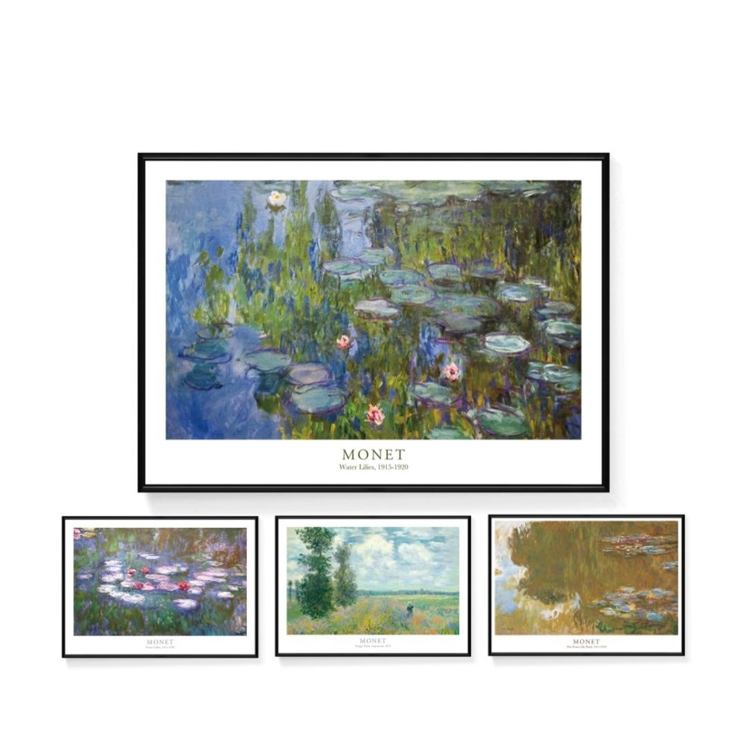 莫内系列挂画/油画插画/艺术插画/装饰画/卧式挂画/菠萝选画所 - 海报/装饰画/版画 - 其他材质 多色
