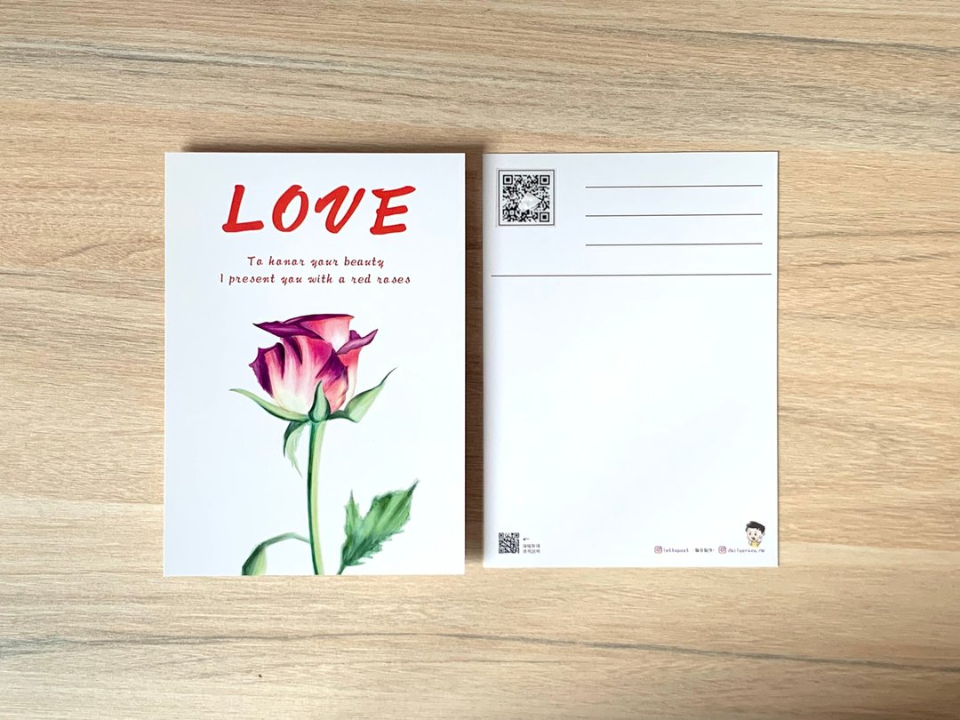 飞云录音明信片 - LOVE - 卡片/明信片 - 纸 白色