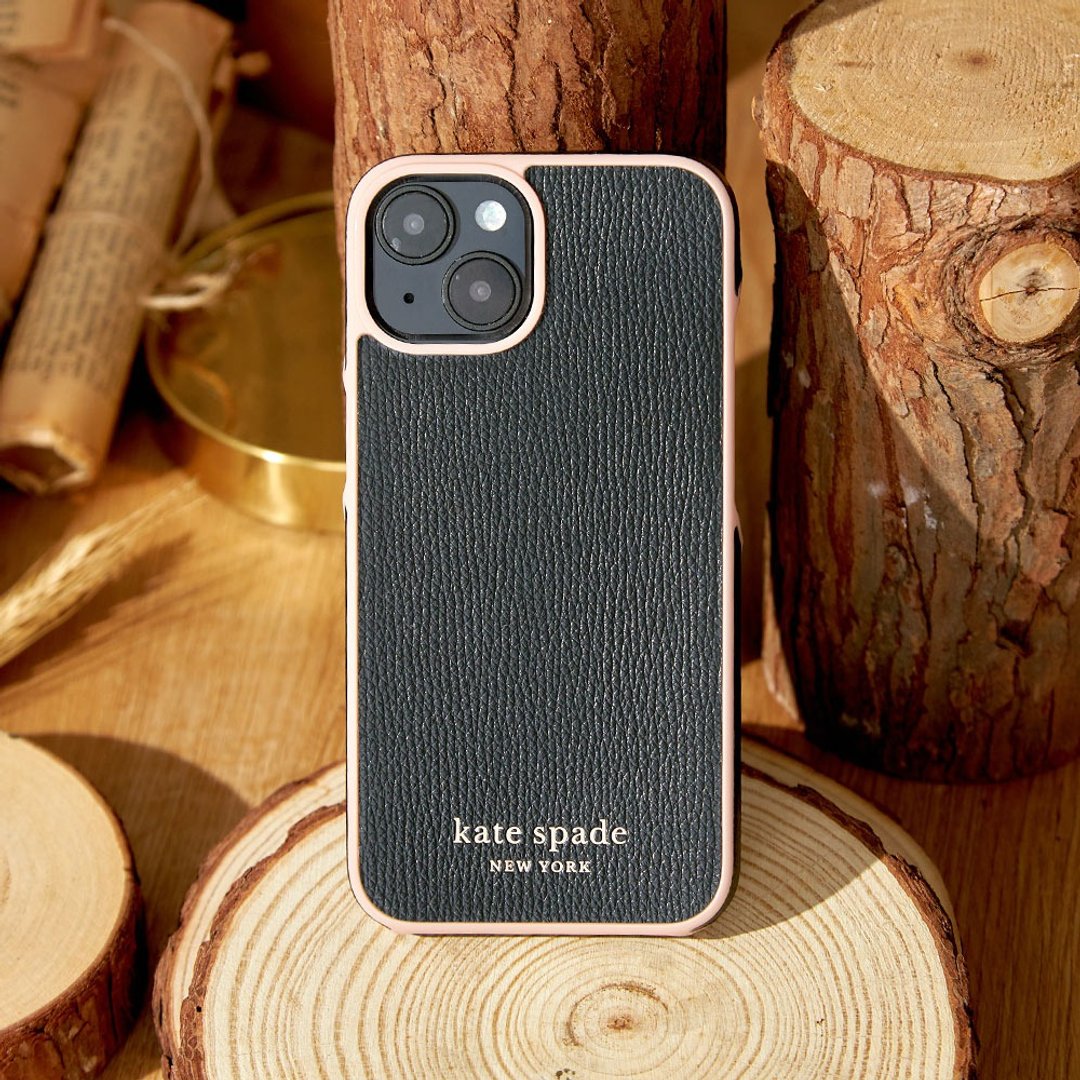 【kate spade】iPhone 14系列 / 16e 精品手机壳 幻影黑 - 手机壳/手机套 - 塑料 黑色
