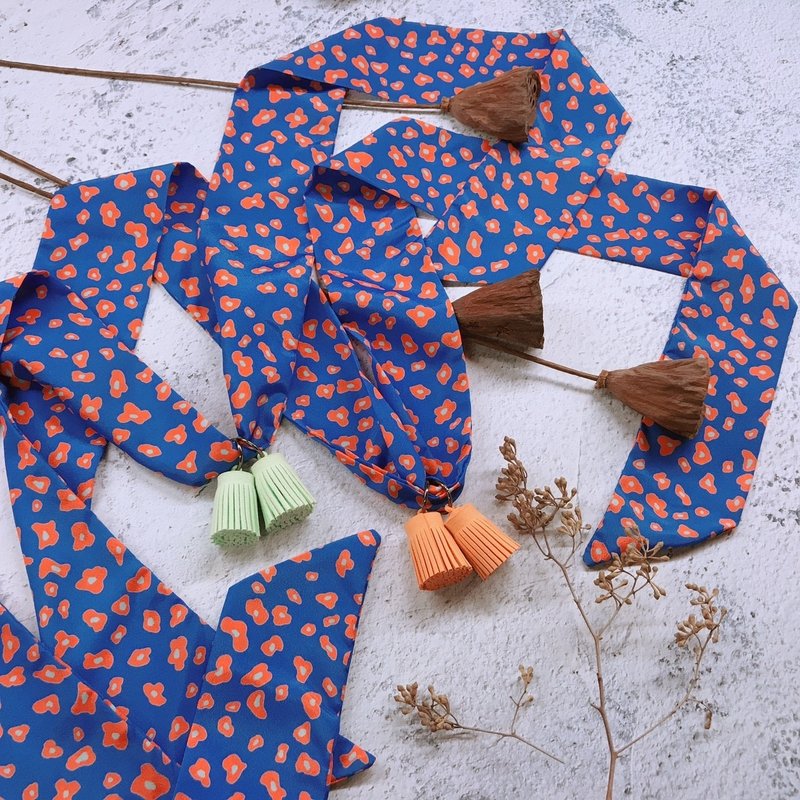 流苏项链 / 夏夜里的萤火 ( 2色 ) - 项链 - 聚酯纤维 蓝色