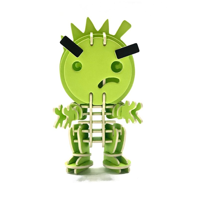 【DoBo】个性卡榫公仔-MIMI - 木工/竹艺/纸艺 - 纸 绿色