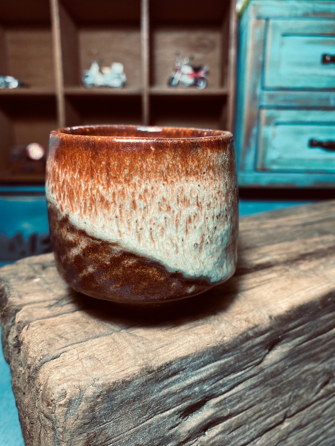 雾橘灰釉杯 - 茶具/茶杯 - 陶 橘色