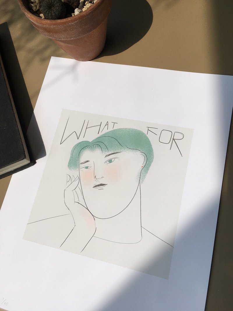 What For 限量插画输出品 - 卡片/明信片 - 纸 