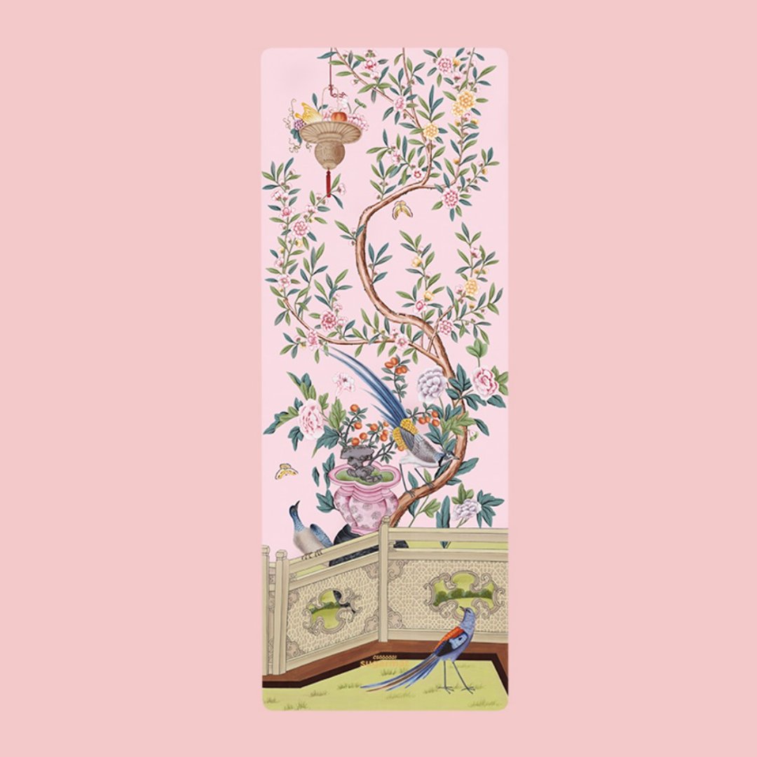 Sugarmat 麂皮绒天然橡胶瑜珈垫 3.0mm Pink Pampas Panel - 瑜珈垫 - 其他材质 粉红色