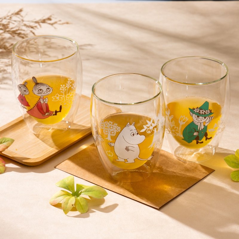 MOOMIN授权 | 双层玻璃杯 350ml - 姆明/小美/史力奇 - 玻璃杯 - 玻璃 