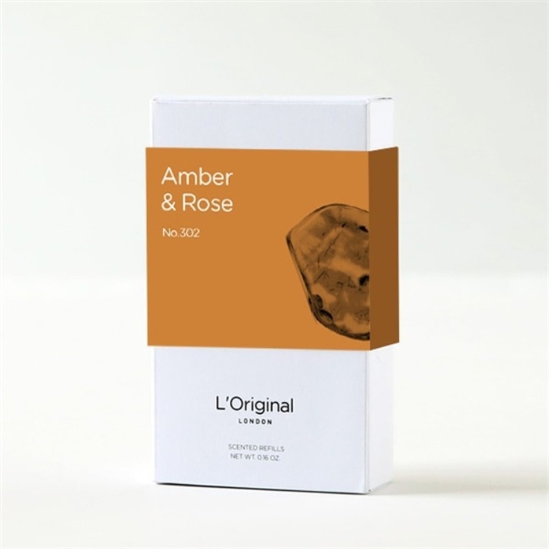 英国 L'Original 精品车用香氛补充装-琥珀与玫瑰 - 香薰/精油/线香 - 环保材料 咖啡色