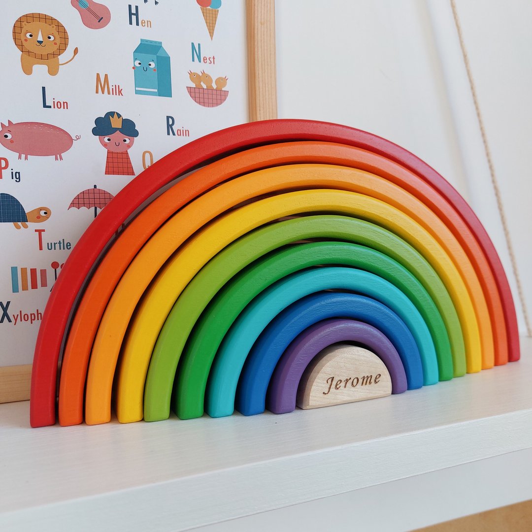 Big wooden rainbow - 玩具/玩偶 - 木头 多色