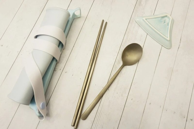 纯钛餐 汤匙筷子组 - 筷子/筷架 - 其他金属 
