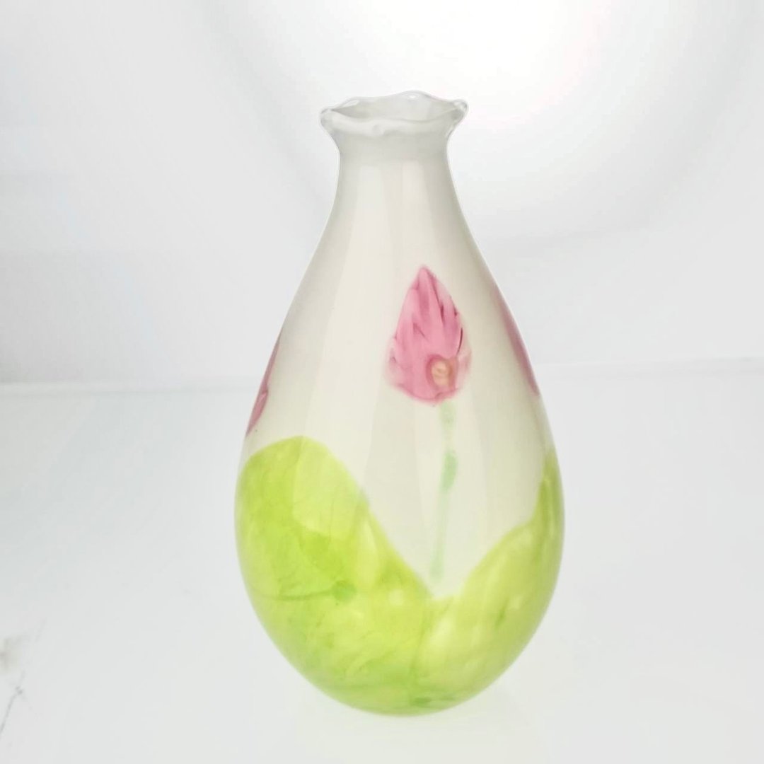 含苞待放 手作玻璃花器 纯手工吹制 - 花瓶/陶器 - 玻璃 多色