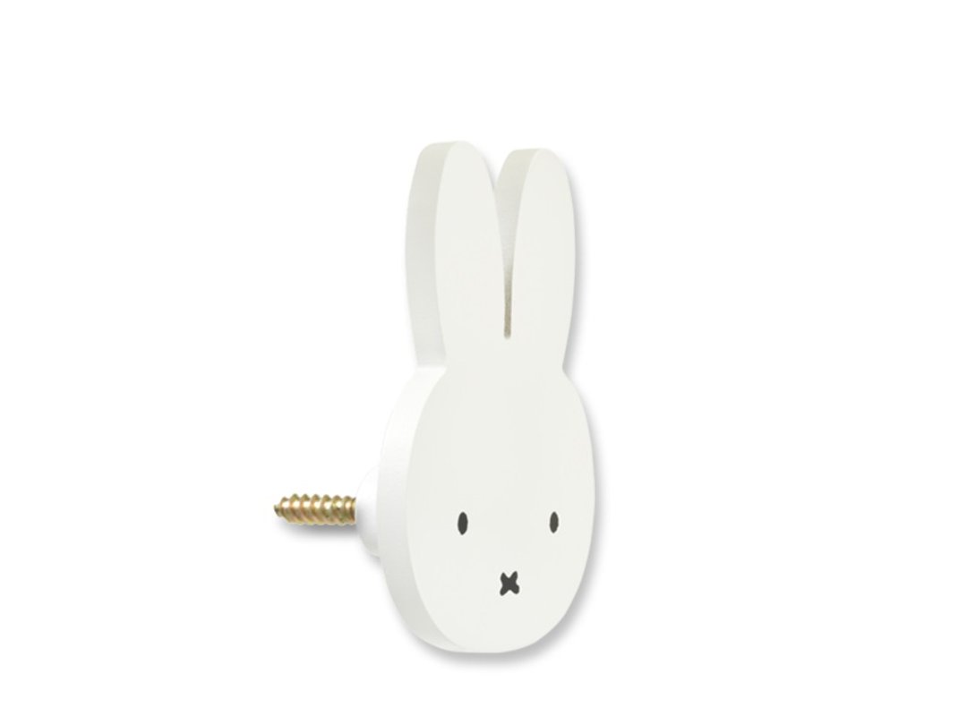 Miffy 米飞儿墙鈎 18厘米 - 墙贴/壁贴 - 木头 白色