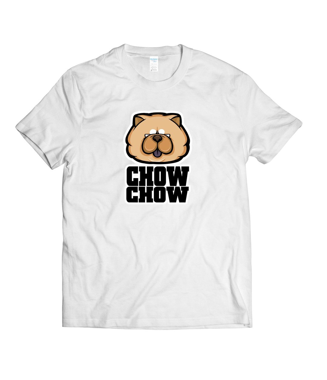 大头Q松狮犬-T-shirt 白/黑/灰/藏青 - 男装上衣/T 恤 - 棉．麻 多色