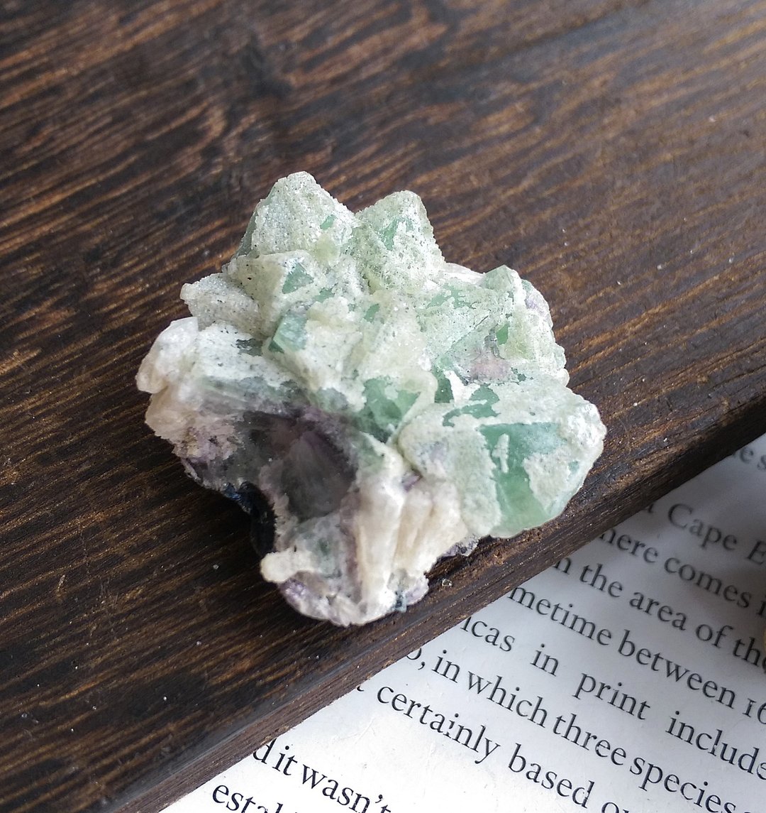 Fluorite 内蒙产地  紫绿色双色萤石  天然矿石 原矿 - 摆饰 - 其他材质 