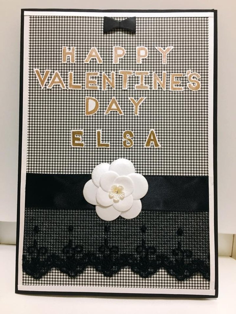 【定制款】小香风情人节告白卡片(下单前请讨论) - 卡片/明信片 - 纸 黑色