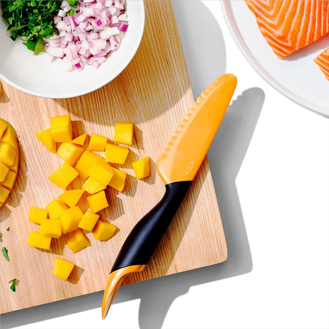 【新品到货】OXO 不割手芒果刀 - 厨房用具 - 树脂 橘色