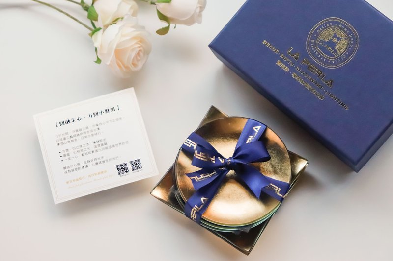 年节送礼首选【金钻Pro】点心盘│饰品盘│金色 - 盘子/餐盘/盘架 - 玻璃 金色