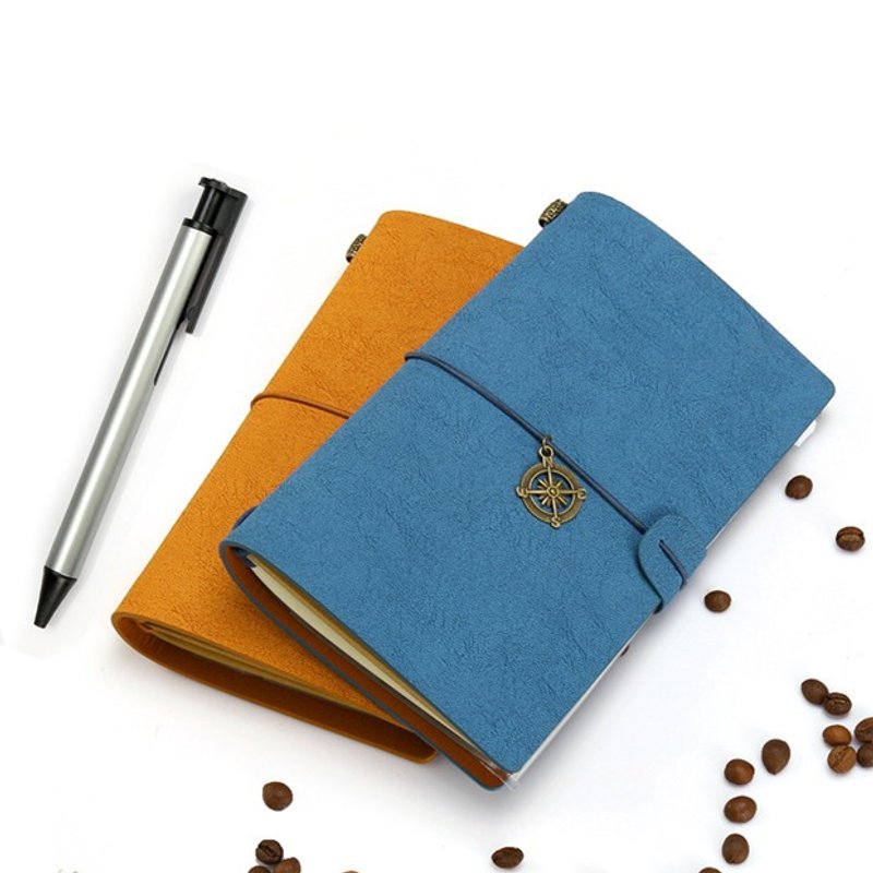 定制 刻字 A6活页 日记本手账 旅行记事本 复古手工 生日毕业礼物 - 笔记本/手帐 - 纸 咖啡色