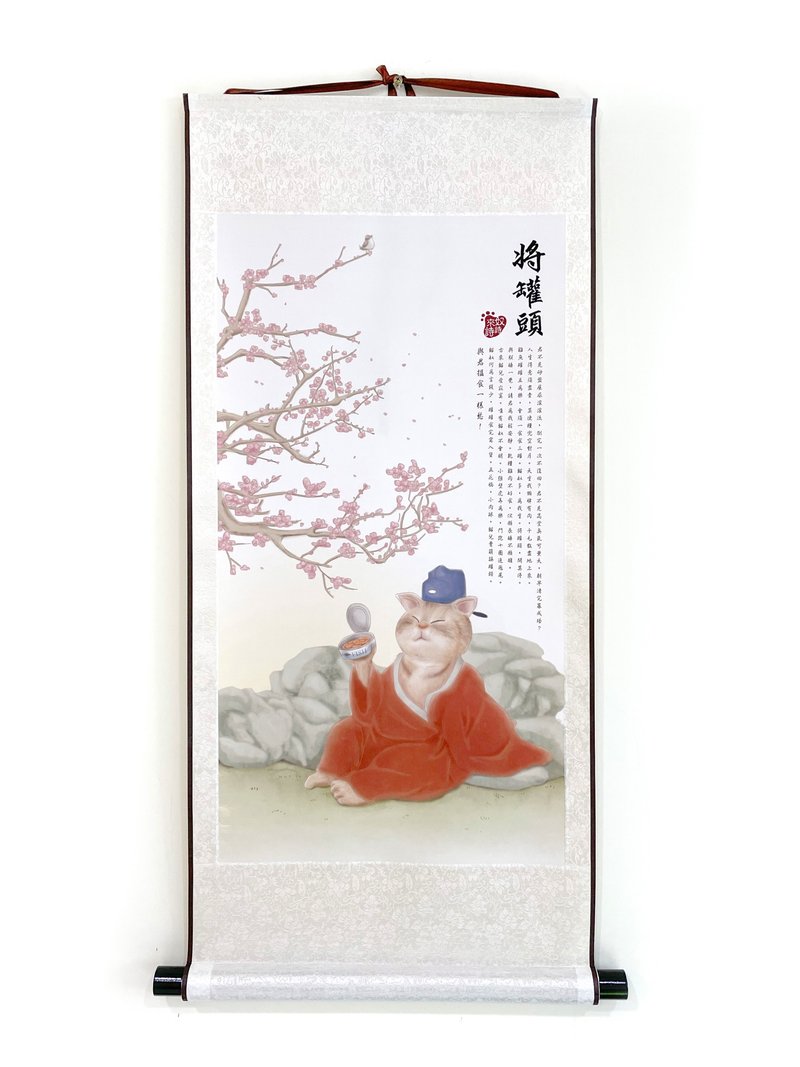 将罐头丝绸卷轴挂画 - 海报/装饰画/版画 - 丝．绢 银色