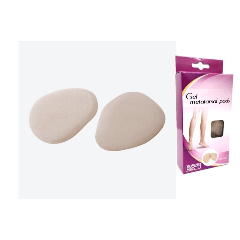 【EuniceMed】凝胶前掌减压垫 柔软布面 前掌垫 半垫 硬茧 2301 - 鞋垫/周边 - 其他材质 橘色