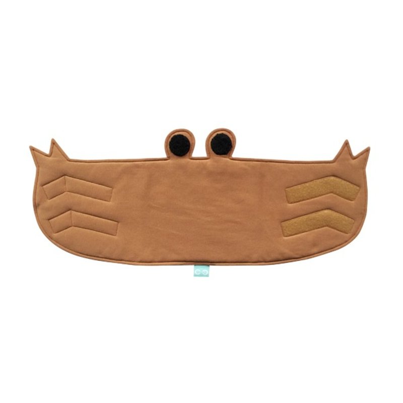 CLARECHEN 防凉肚围_螃蟹 (S) 0-3岁_奶茶色 - 围嘴/口水巾 - 棉．麻 咖啡色