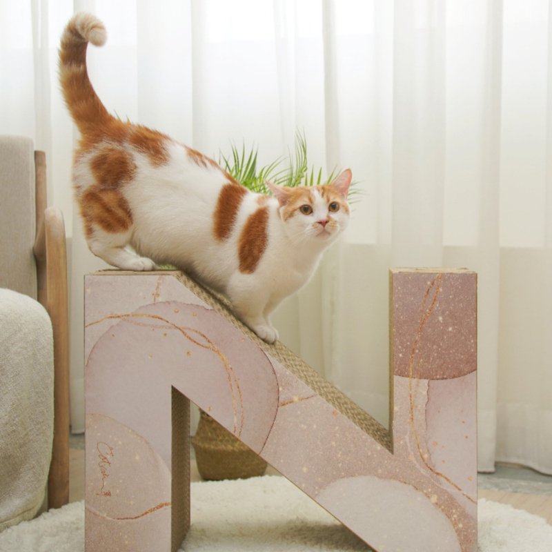ZZ玫瑰金猫抓板 - 抓板/跳台 - 纸 多色
