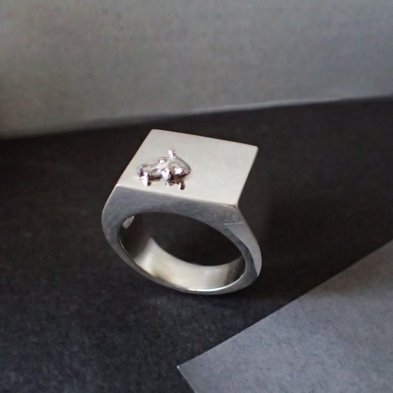 Hello from the water. Covering - 戒指 - 纯银 