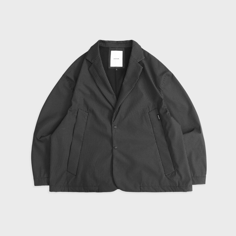 DYCTEAM - Loose drawstring blazer - 男装外套 - 其他材质 黑色