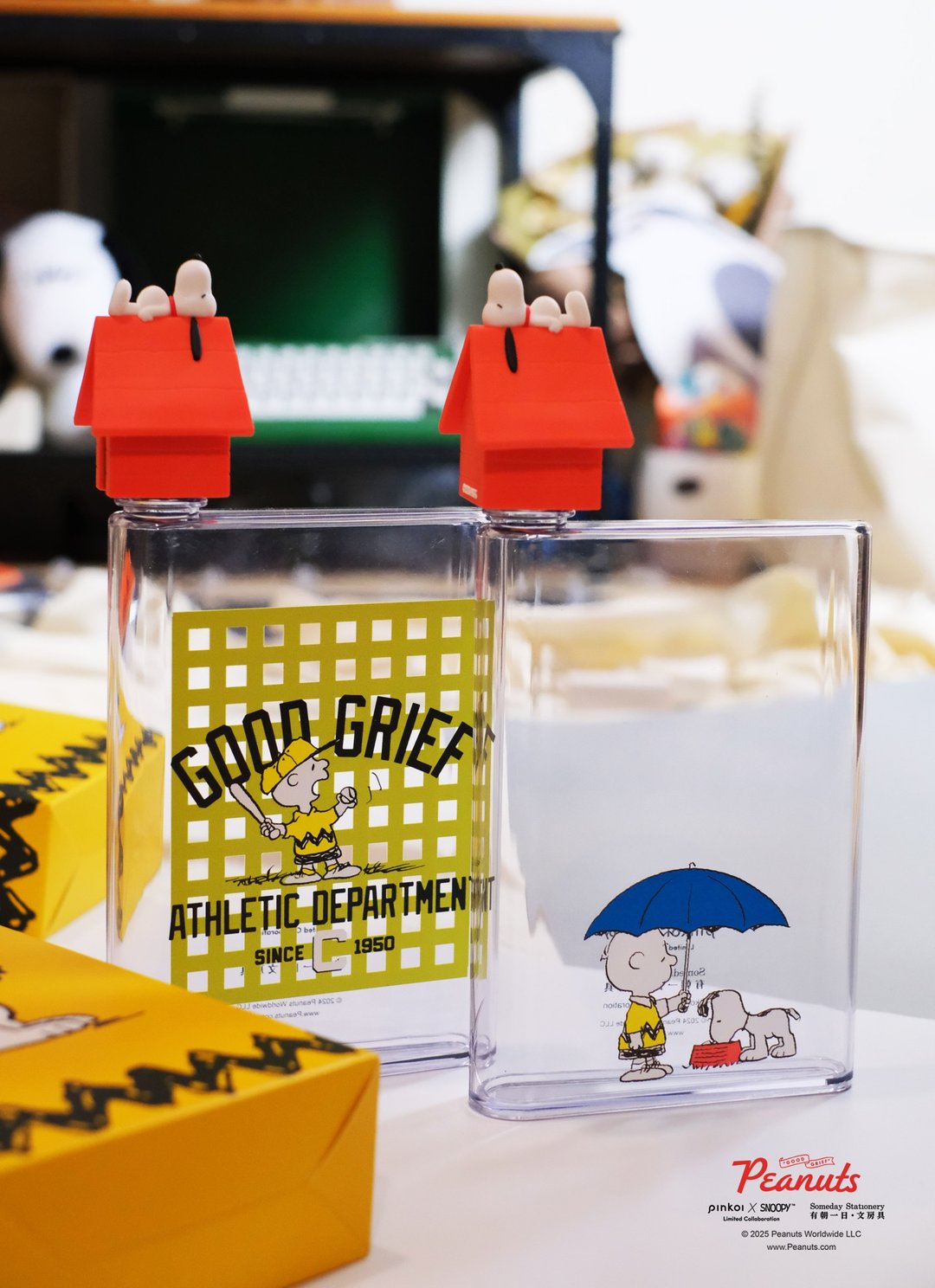 【Pinkoi x SNOOPY】SNOOPY 可爱史努比 A5 轻水瓶 陪伴你 随身瓶 - 水瓶/水壶 - 压克力 多色