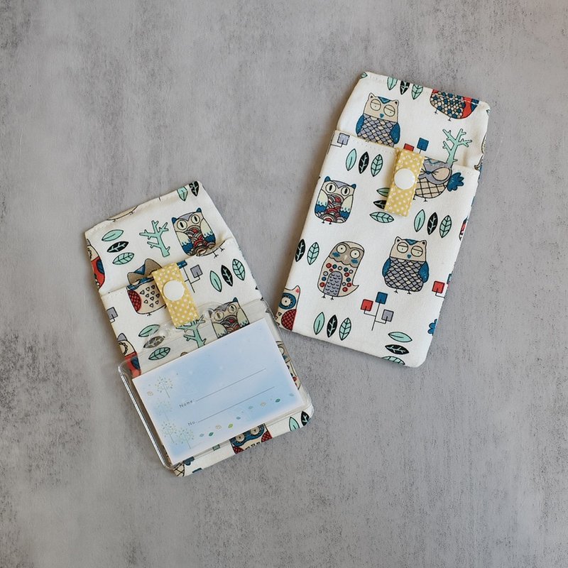 口袋型医师袍笔袋_百变猫头鹰 - 铅笔盒/笔袋 - 棉．麻 卡其色