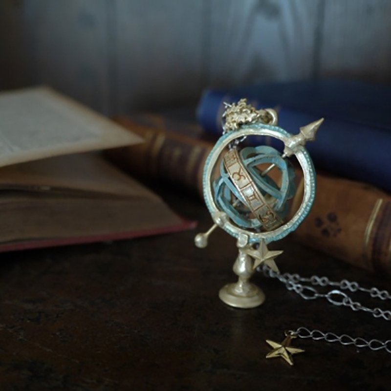 Armillary Sphere Armillary Sphere / Necklace with original box NE280 - 项链 - 其他金属 金色