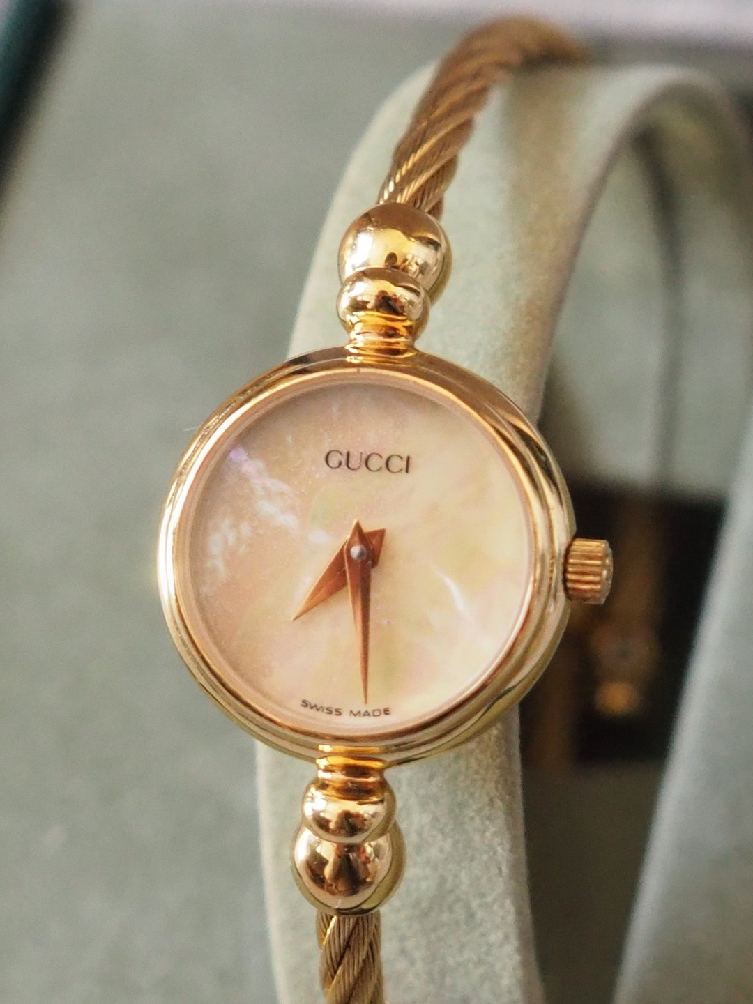 GUCCI 古驰 贝壳 表 手表 表带式腕表 金色 古董精品 - 女表 - 不锈钢 金色
