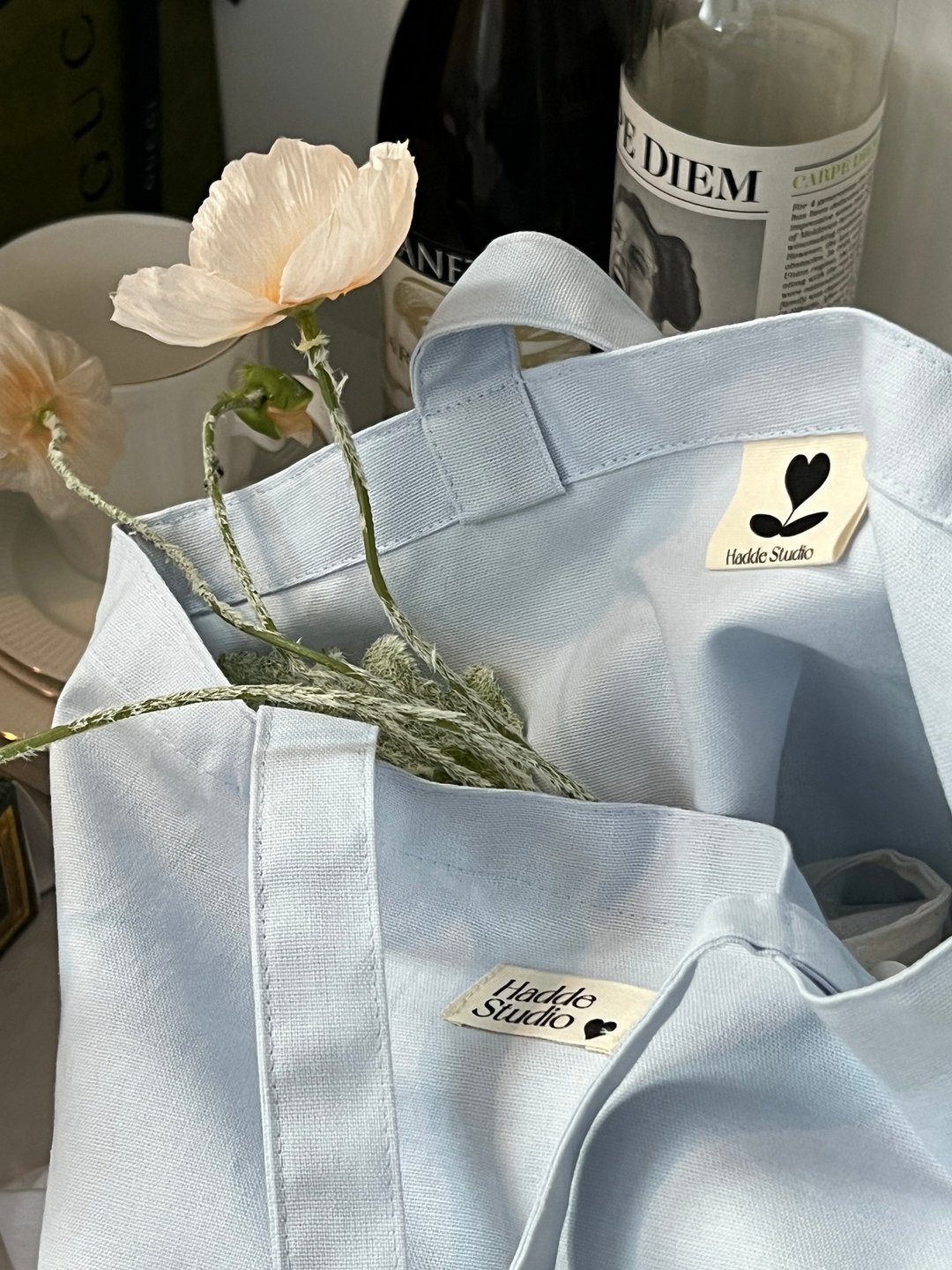 HADDE label eco bag (5 colors) - 侧背包/斜挎包 - 棉 