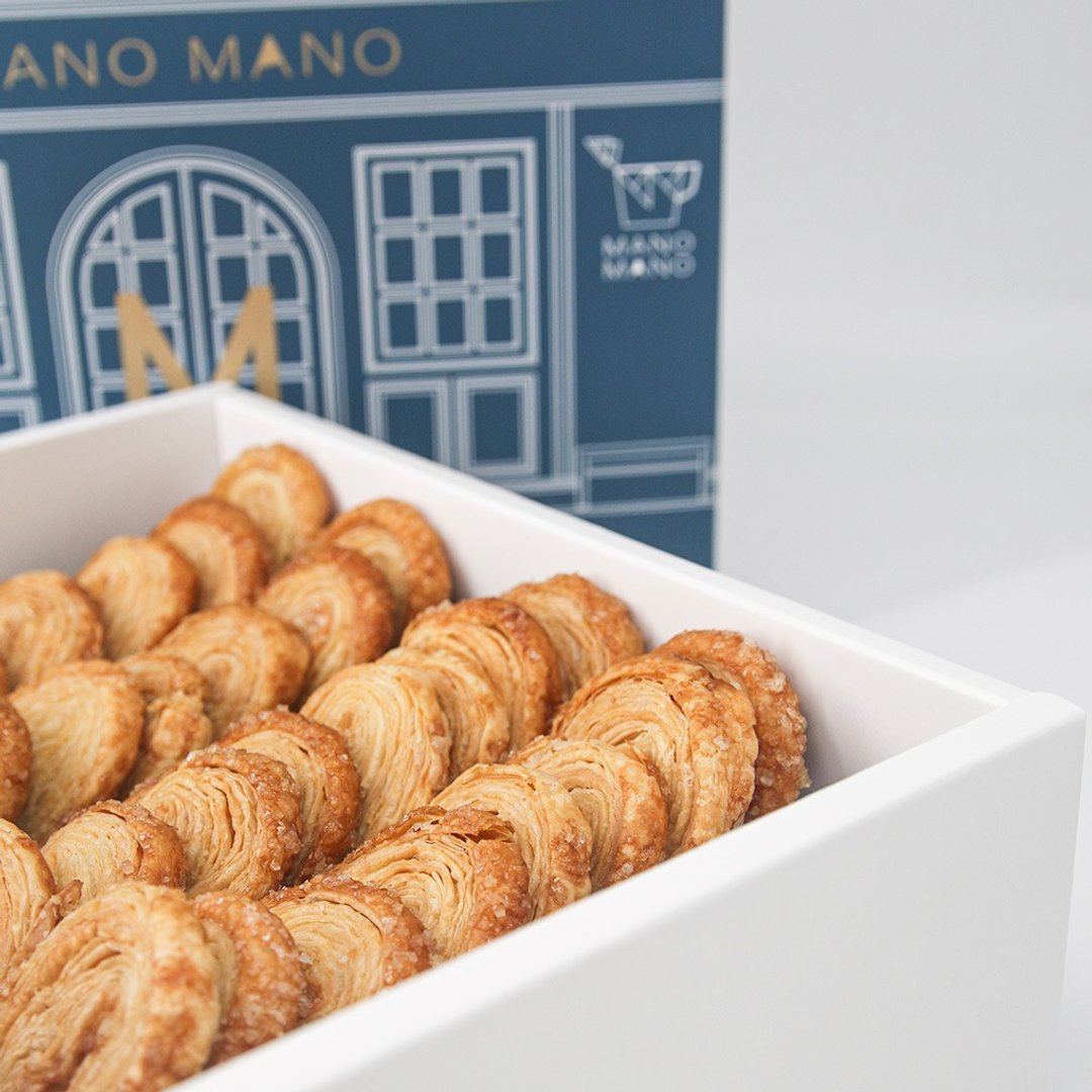 MANO MANO 经典法式手工蝴蝶酥礼盒 十六入 - 手工饼干 - 其他材质 多色